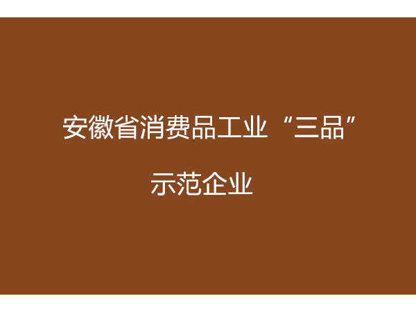 安徽省消費(fèi)品工業(yè)“三品”示范企業(yè)申報條件